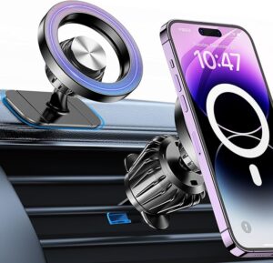 Kaistyle for Magsafe Car Mount【20 Strong Magnets】Magnetic Phone Holder for Car Phone Holder Mount Dash Mounted Holders Cell Phone Holders for Your Car Accessories for Women Men for iPhone 17 16 15 14